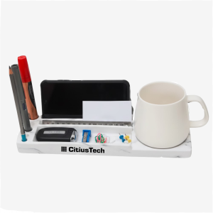 Brik Concrete Desk Organizer | Minimal Office Storage
