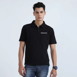 Recycled Cotton Blend Unisex Sweat Polo Tee