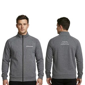 Jack and Jones Grey Full-Zip Corporate Sweatshirt Jacket